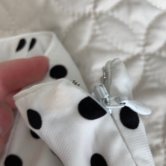 WHBM Convertible Polka Dot High Low Dress - Picture 13 of 15